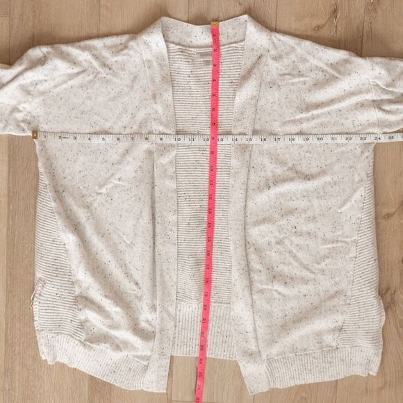 Avenue Gray Speckled‎ Open Front Sweater size 14/16 - Picture 11 of 13